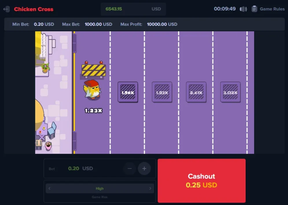 Chicken Cross Game